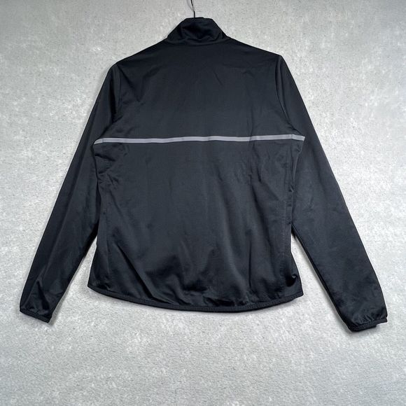 Nike Sweatshirt Womens Medium Black Full Zip Athletic Zipper Pockets Top Jacket - Picture 6 of 13